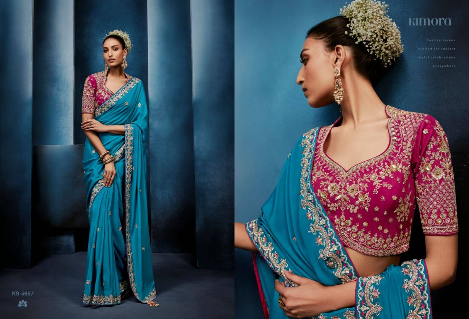 Masakali Vol-15 By Kimora 5661 to 5671 SAREES HITS BY KIMORA FASHION COLORFUL BEAUTIFUL FANCY PARTY WEAR & TRADITIONAL WEAR PURE SILK SAREES AT WHOLESALE PRICE